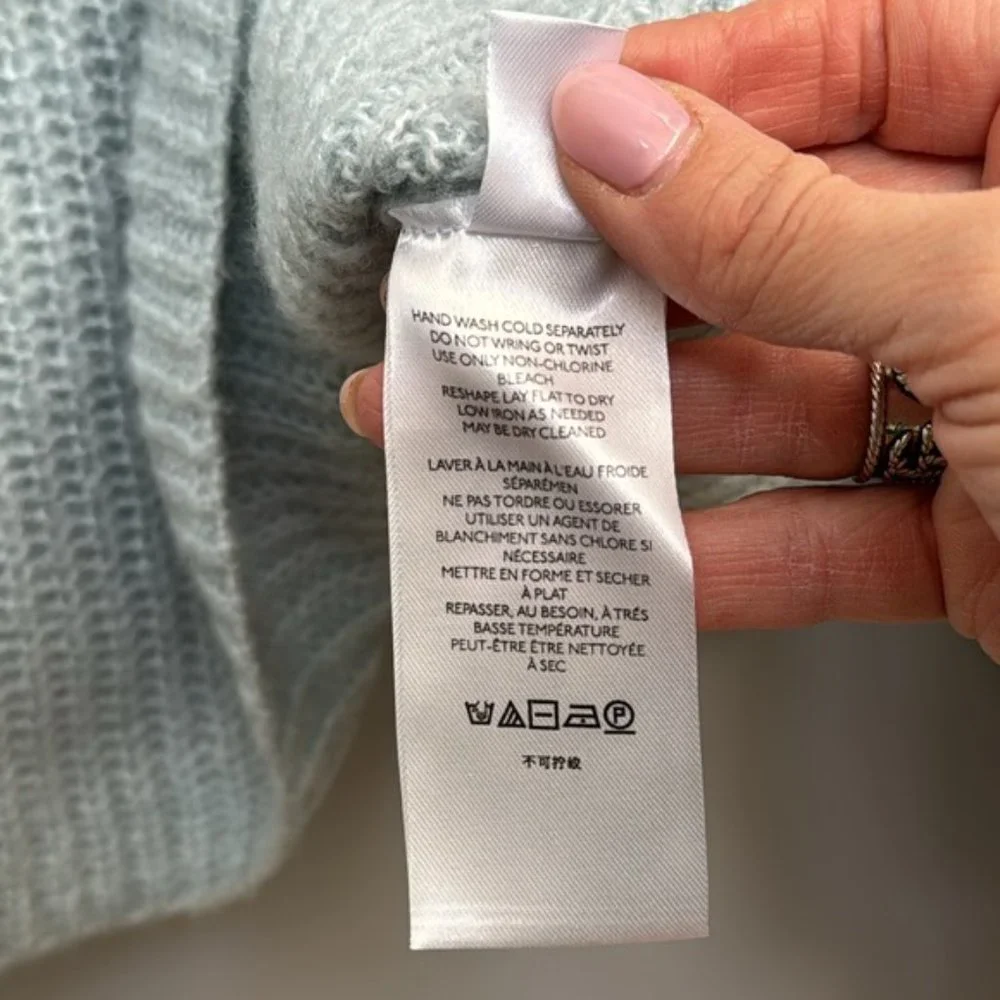 Anthropologie Maeve Baby Blue Knit Sweater Size XL - Picture 5 of 8